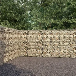 Clôtures & Barrières-vidaXL Mur à gabion avec couvercles Acier galvanisé 600x30x200 cm