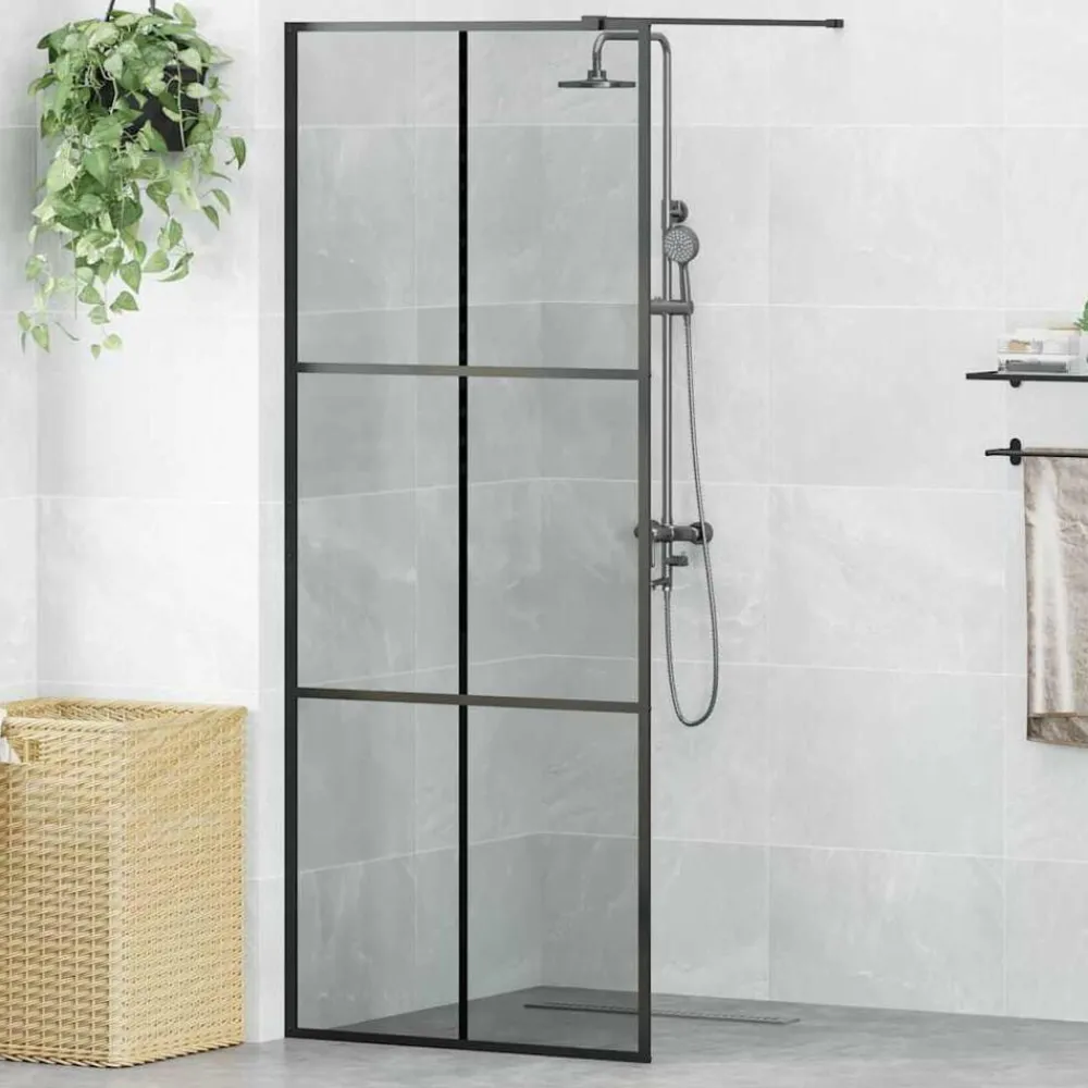 vidaXL Mur de Douche à L'Italienne 80 x 195 cm verre trempé