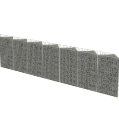 Clôtures & Barrières-vidaXL Mur de gabion Acier galvanisé 450 x 30 x 100 cm