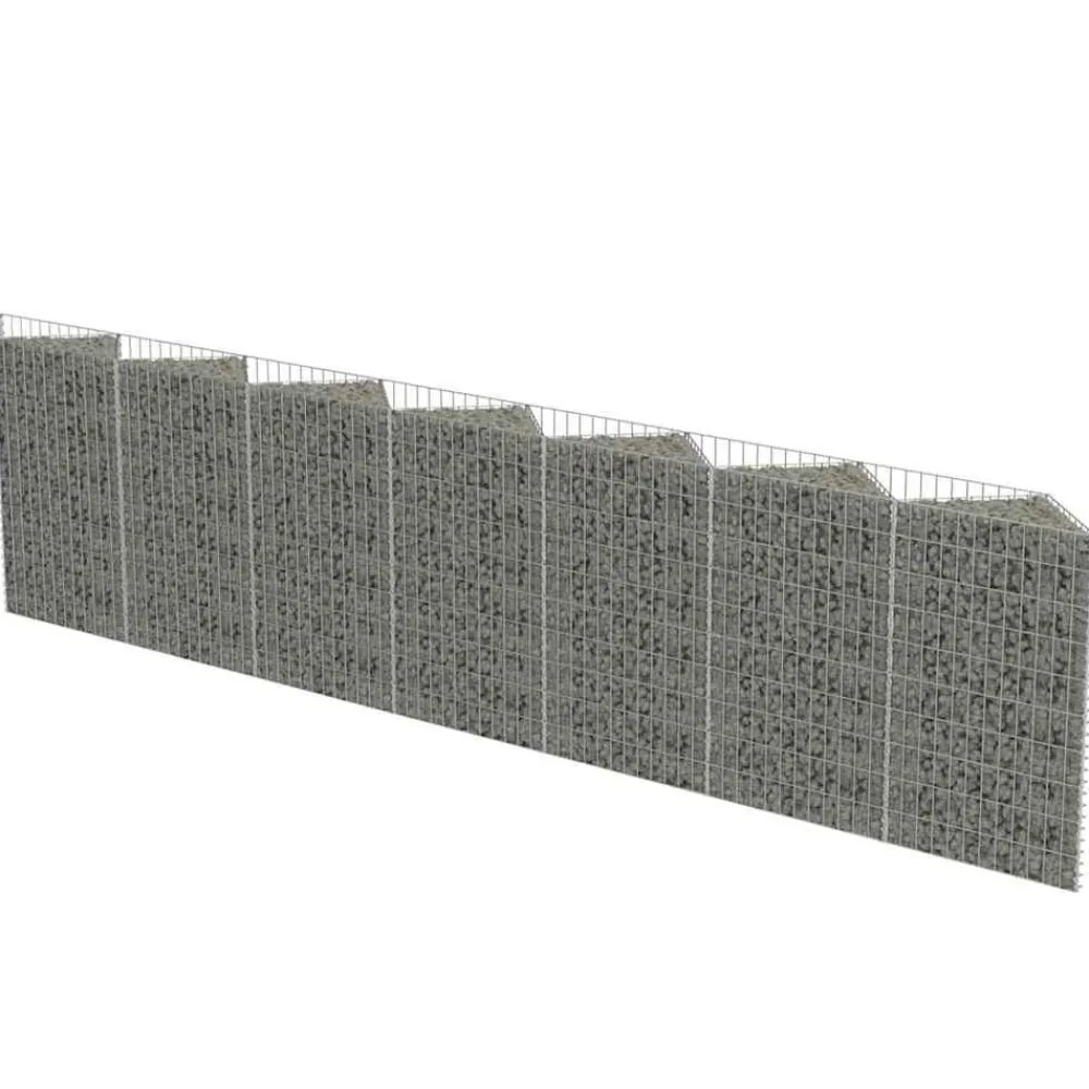 Clôtures & Barrières-vidaXL Mur de gabion Acier galvanisé 450 x 30 x 100 cm