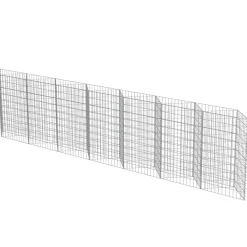 Clôtures & Barrières-vidaXL Mur de gabion Acier galvanisé 450 x 30 x 100 cm