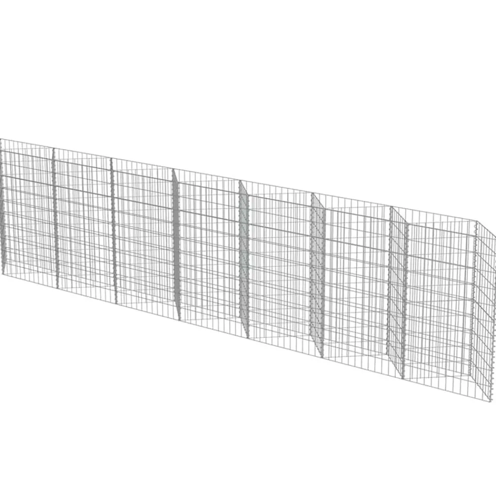 Clôtures & Barrières-vidaXL Mur de gabion Acier galvanisé 450 x 30 x 100 cm
