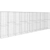 Clôtures & Barrières-vidaXL Mur en gabion avec couvercle Acier galvanisé 600 x 50 x 200 cm