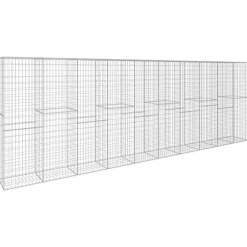 Clôtures & Barrières-vidaXL Mur en gabion avec couvercle Acier galvanisé 600 x 50 x 200 cm