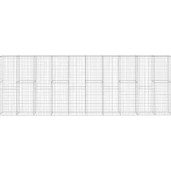 Clôtures & Barrières-vidaXL Mur en gabion avec couvercle Acier galvanisé 600 x 50 x 200 cm