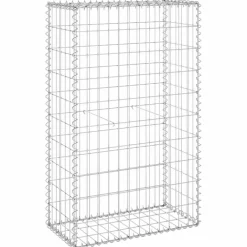 vidaXL Mur en gabion avec couvercles Acier galvanisé 60x30x100 cm