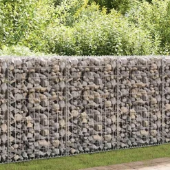 vidaXL Mur en gabion avec couvercles Acier galvanisé 60x30x100 cm