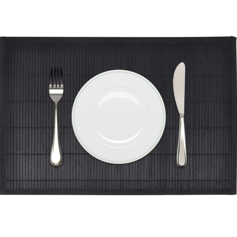 vidaXL Napperons 6 pcs Bambou 30 x 45 cm