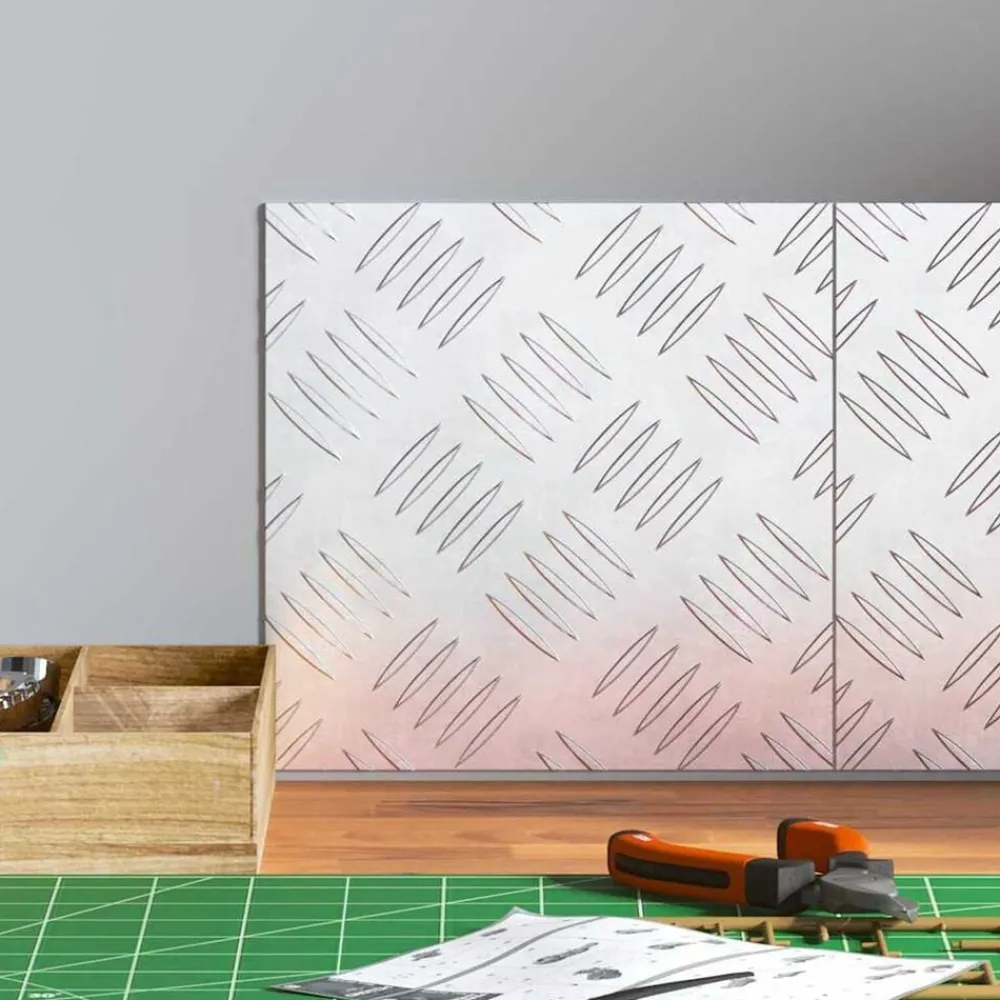 vidaXL Nez de marche Carré 2 pcs Argenté 20 x 20 cm Aluminium
