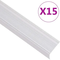 Matériaux De Construction-vidaXL Nez de marche forme en L 15 pcs aluminium 90 cm Argenté