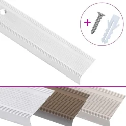 vidaXL Nez de marche forme en L 15 pcs aluminium 90 cm
