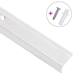 vidaXL Nez de marche forme en L 15 pcs aluminium 90 cm