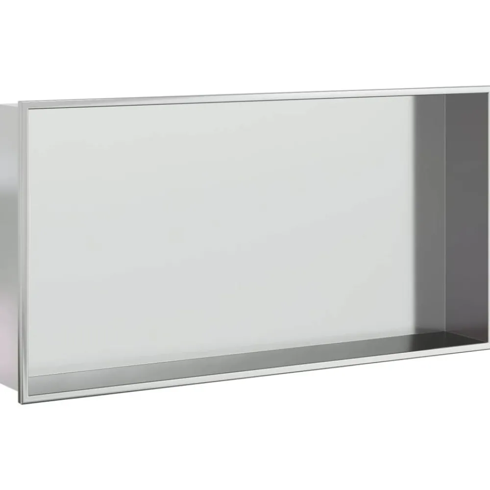 Plomberie-vidaXL Niche de douche argenté brossé 62x32x9 cm acier inoxydable