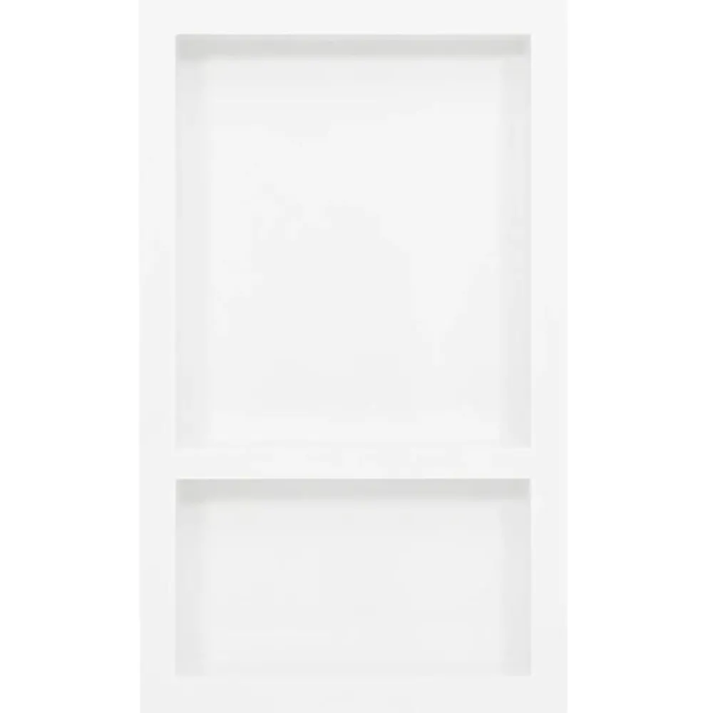 vidaXL Niche de douche avec 2 compartiments Blanc brillant 41x69x9 cm