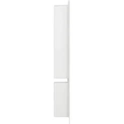 vidaXL Niche de douche avec 2 compartiments Blanc brillant 41x69x9 cm