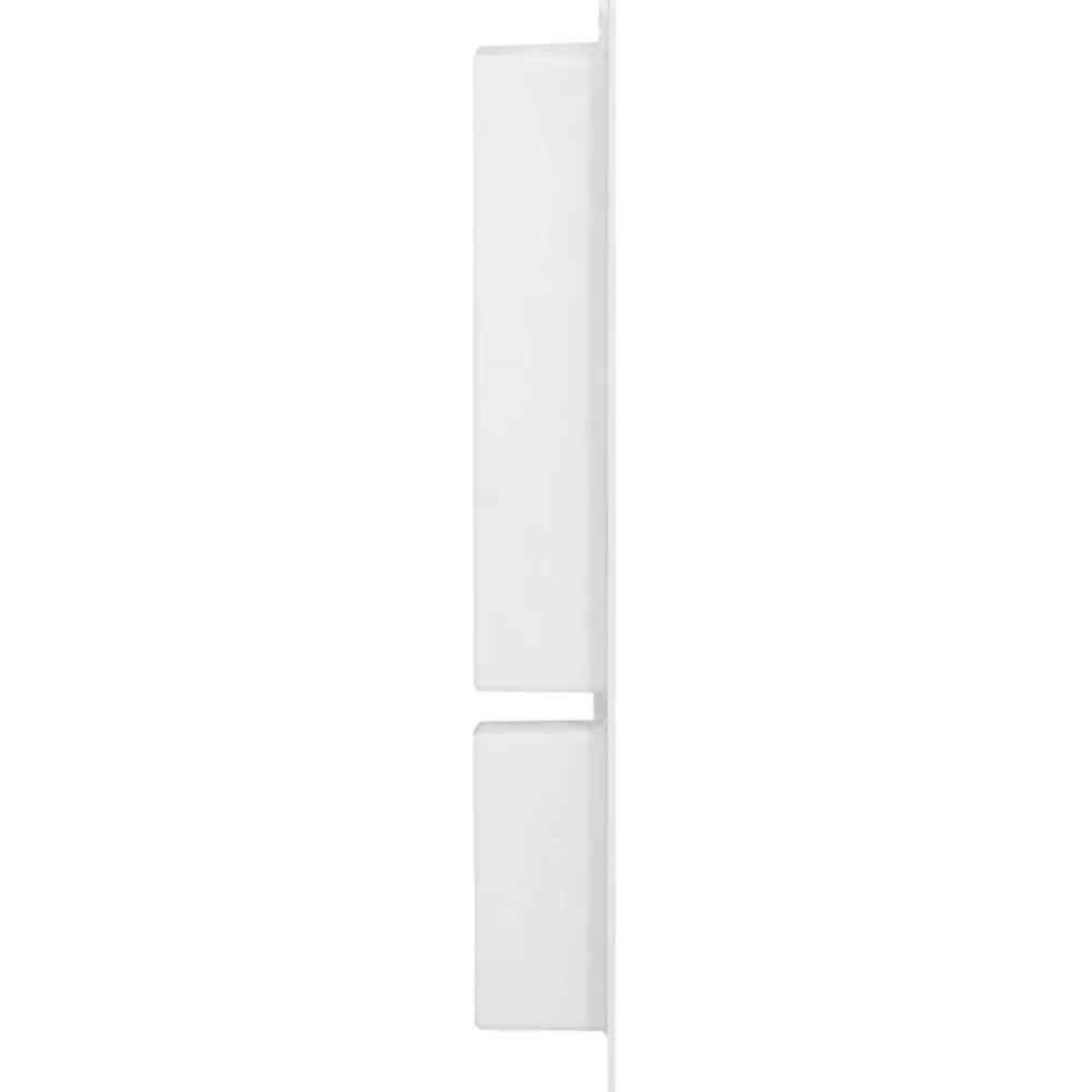vidaXL Niche de douche avec 2 compartiments Blanc brillant 41x69x9 cm