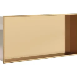Plomberie-vidaXL Niche de douche doré brossé 62x32x9 cm acier inoxydable