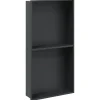 Plomberie-vidaXL Niche de douche noir mat 32x62x9 cm acier inoxydable