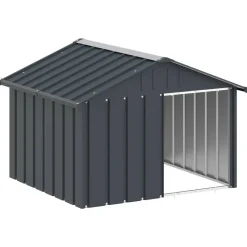 vidaXL Niche pour chien 116,5x103x81,5 cm Acier galvanisé