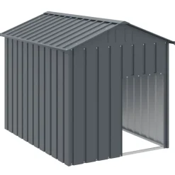 Articles Pour Animaux De Compagnie-vidaXL Niche pour chien avec toit anthracite acier galvanisé