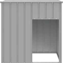 vidaXL Niche pour chien avec toit 110 x 103 x 109 cm Acier galvanisé