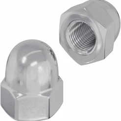 vidaXL Noix hexagonale Acorn 2 pcs Argenté m8 Métал