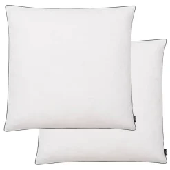 vidaXL Oreiller lot de 2 Remplissage de duvet léger 80 x 80 cm Blanc