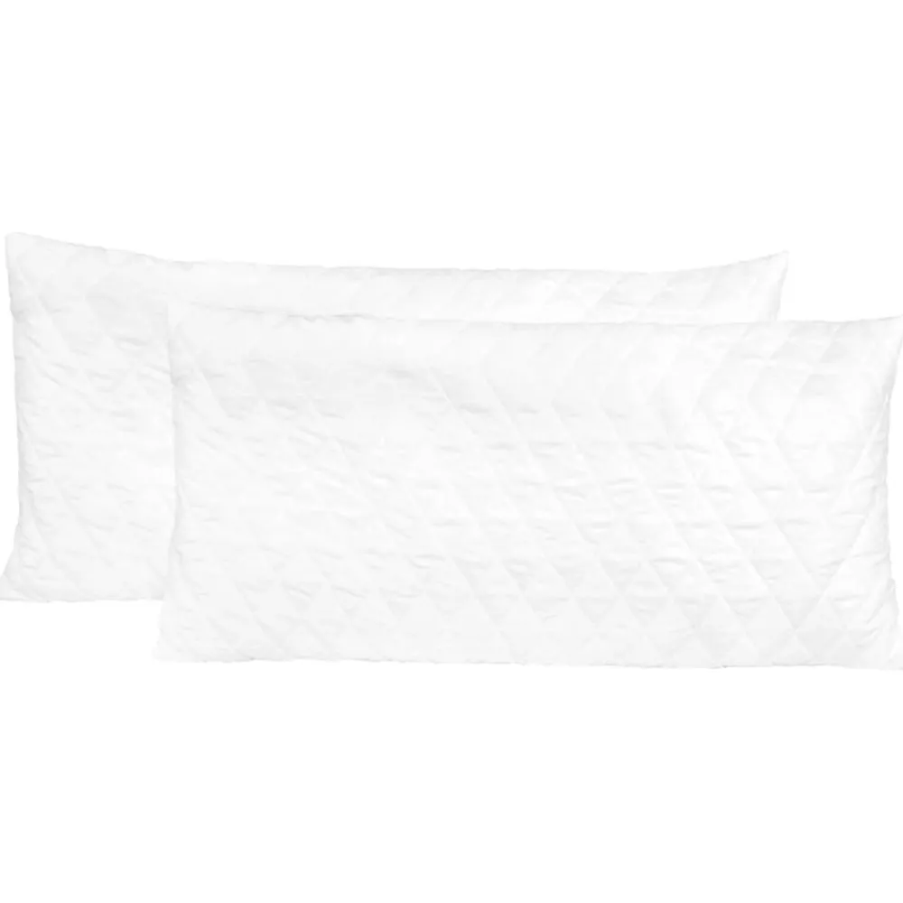 Linge-vidaXL Oreillers lot de 2 80x40x14 cm Mousse à mémoire de forme