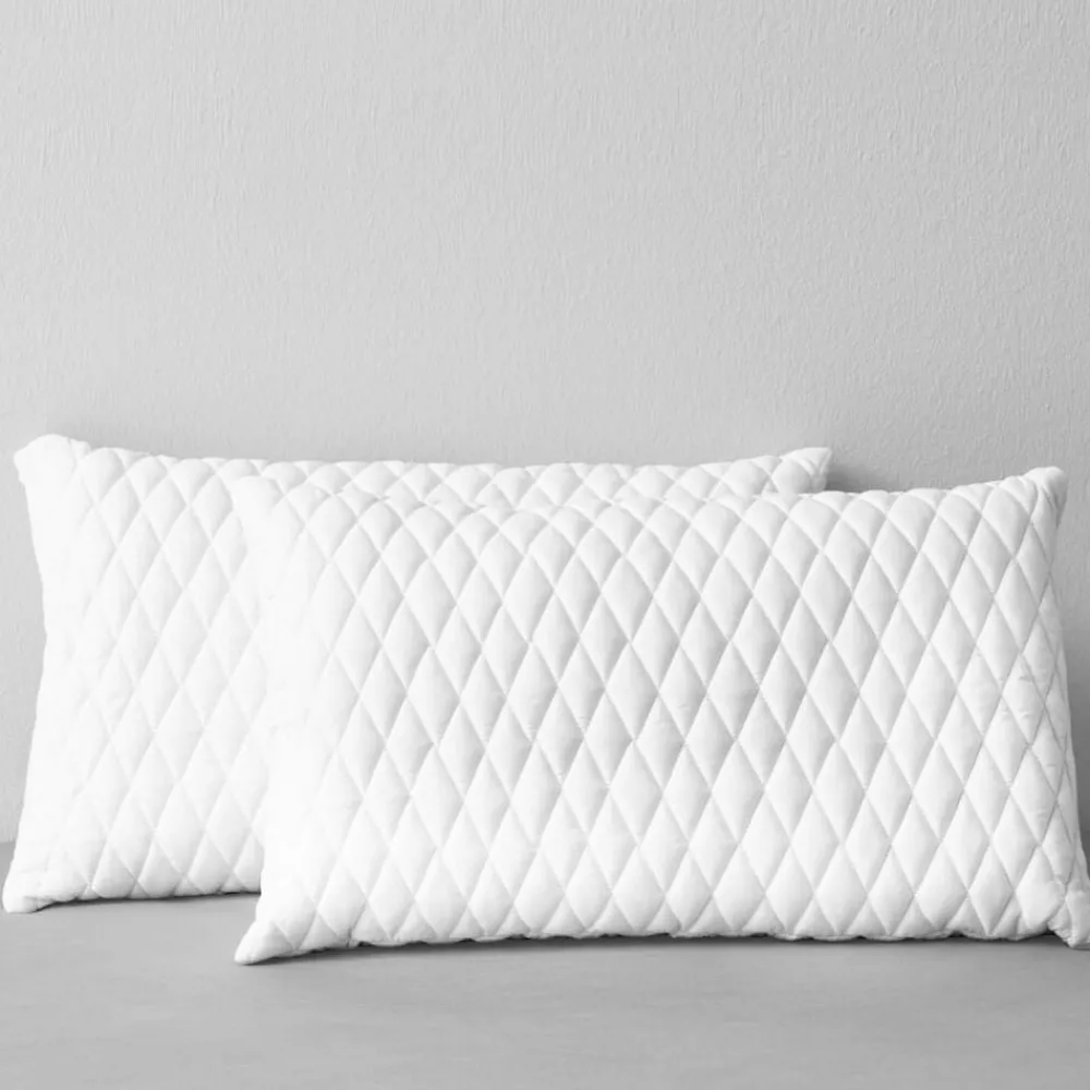 Linge-vidaXL Oreillers lot de 2 80x40x14 cm Mousse à mémoire de forme