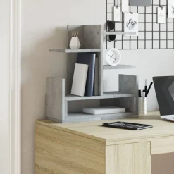 Fournitures De Bureau-vidaXL Organisateur de bureau 49x20x52,5 cm Gris béton