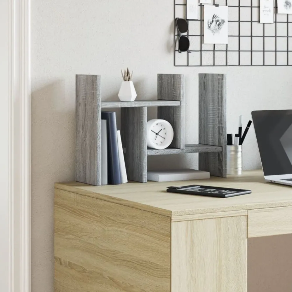Fournitures De Bureau-vidaXL Organisateur de bureau 34,5x15,5x35,5 cm Sonoma gris