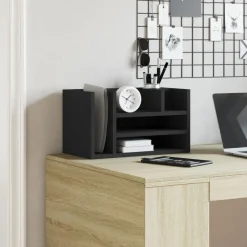 vidaXL Organisateur de bureau 44,5x24x25 cm bois d'ingénierie