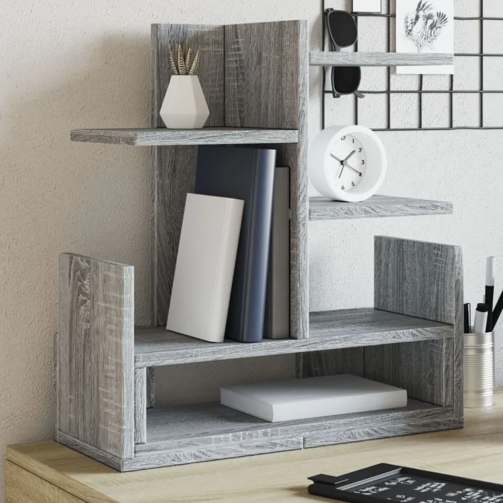 Fournitures De Bureau-vidaXL Organisateur de bureau 49x20x52,5 cm Sonoma gris