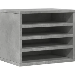 Fournitures De Bureau-vidaXL Organisateur de bureau 36x26x29,5 cm Gris béton
