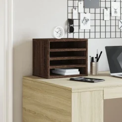 Fournitures De Bureau-vidaXL Organisateur de bureau chêne marron 36x26x29,5 cm Chêne marron