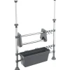 vidaXL Organisateur de cuisine réglable Aluminium