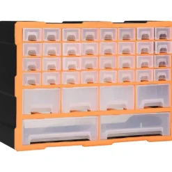 vidaXL Organisateur multi-tiroirs avec 38 tiroirs 52x16x37,5 cm