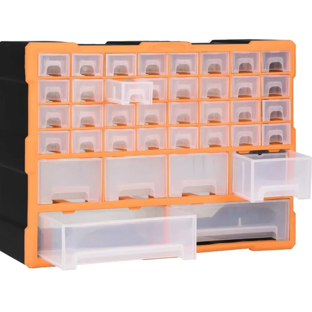 vidaXL Organisateur multi-tiroirs avec 38 tiroirs 52x16x37,5 cm