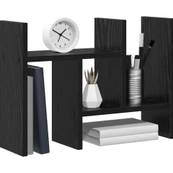 Fournitures De Bureau-vidaXL Organiseur de bureau Chêne noir 34,5 x 15,5 x 35,5 cm Ch&ecirc;ne noir