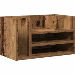 Fournitures De Bureau-vidaXL Organiseur de bureau Bois ancien 44,5 x 24 x 25 cm chêne artisanal