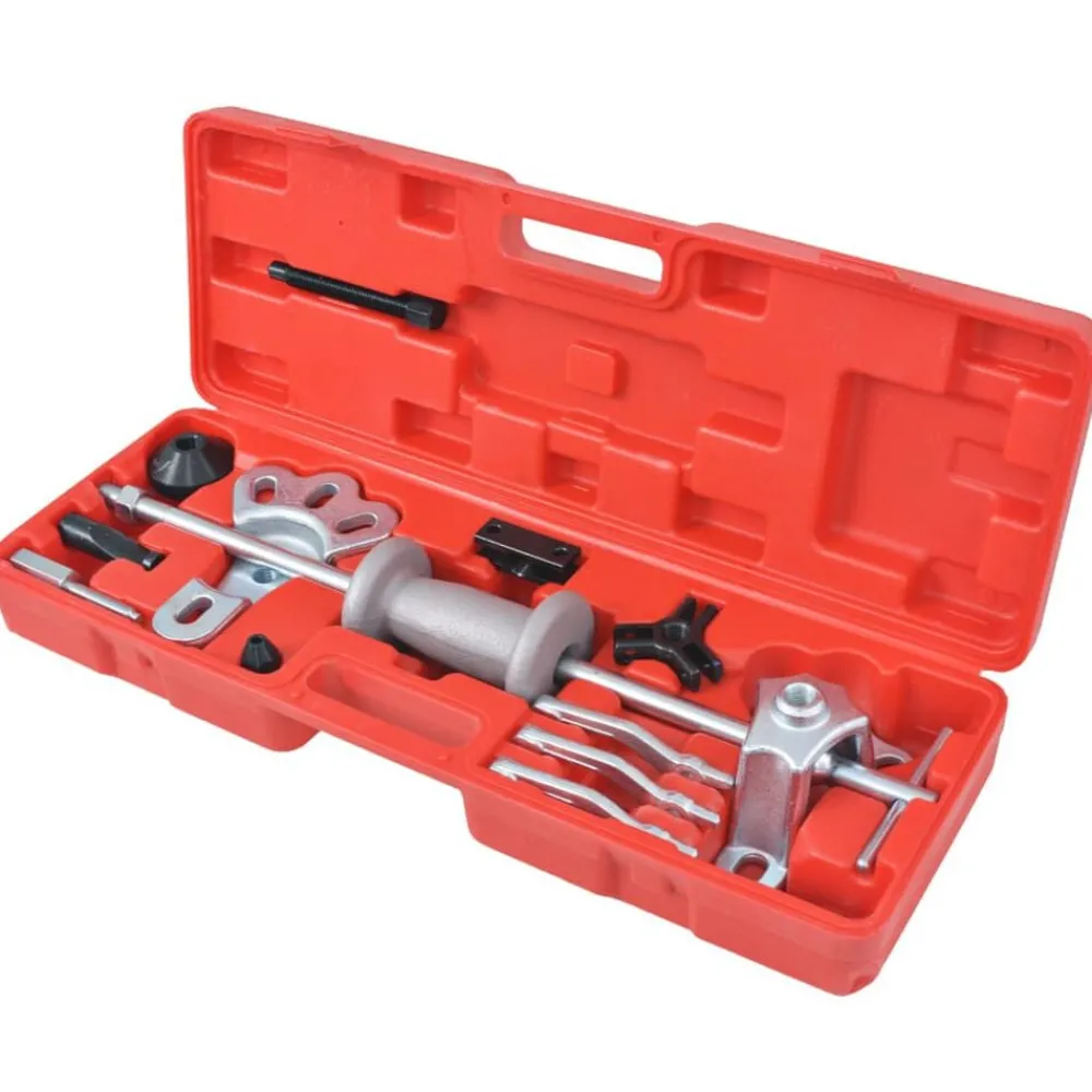 Equipement & Outils De Garage-vidaXL Outils de voiture coulissants à 9 voies 17 pcs