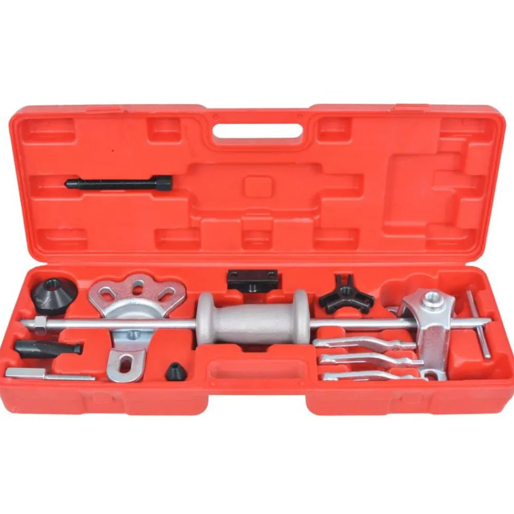 Equipement & Outils De Garage-vidaXL Outils de voiture coulissants à 9 voies 17 pcs