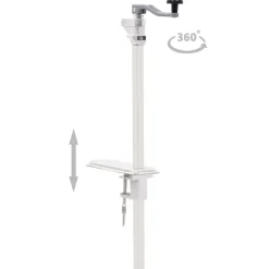 vidaXL Ouvre-boîte de conserve Argenté 70 cm Aluminium et inox