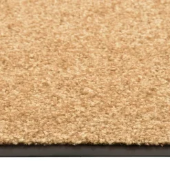 vidaXL Paillasson lavable Crème 40x60 cm
