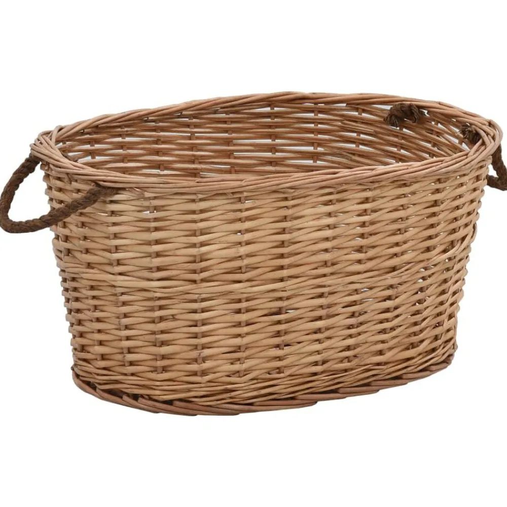 Accessoires Pour Cheminées & Poêles À Bois-vidaXL Panier à bois de chauffage poignées de transport 56x40x28 cm