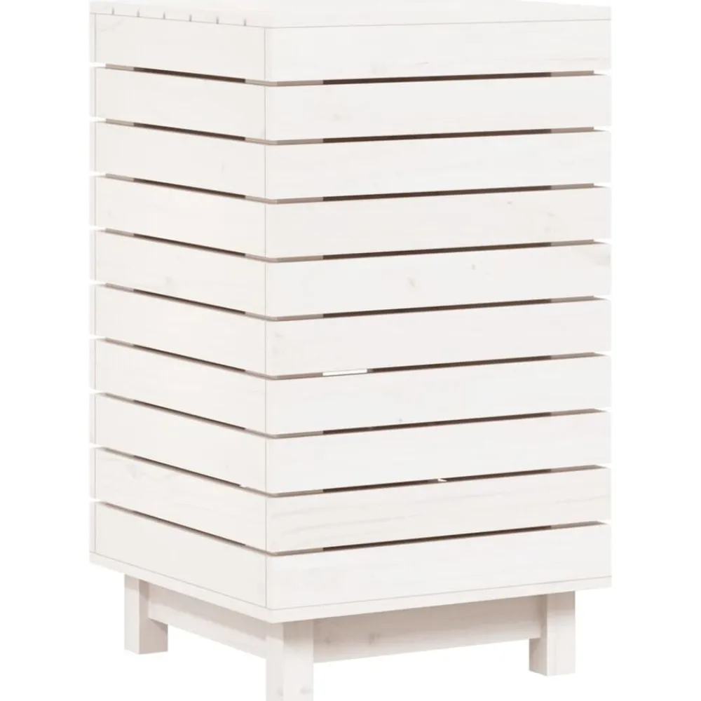 vidaXL Panier à linge 44x44x76 cm bois massif de pin