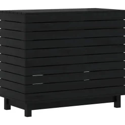 vidaXL Panier à linge 88,5x44x76 cm bois massif de pin
