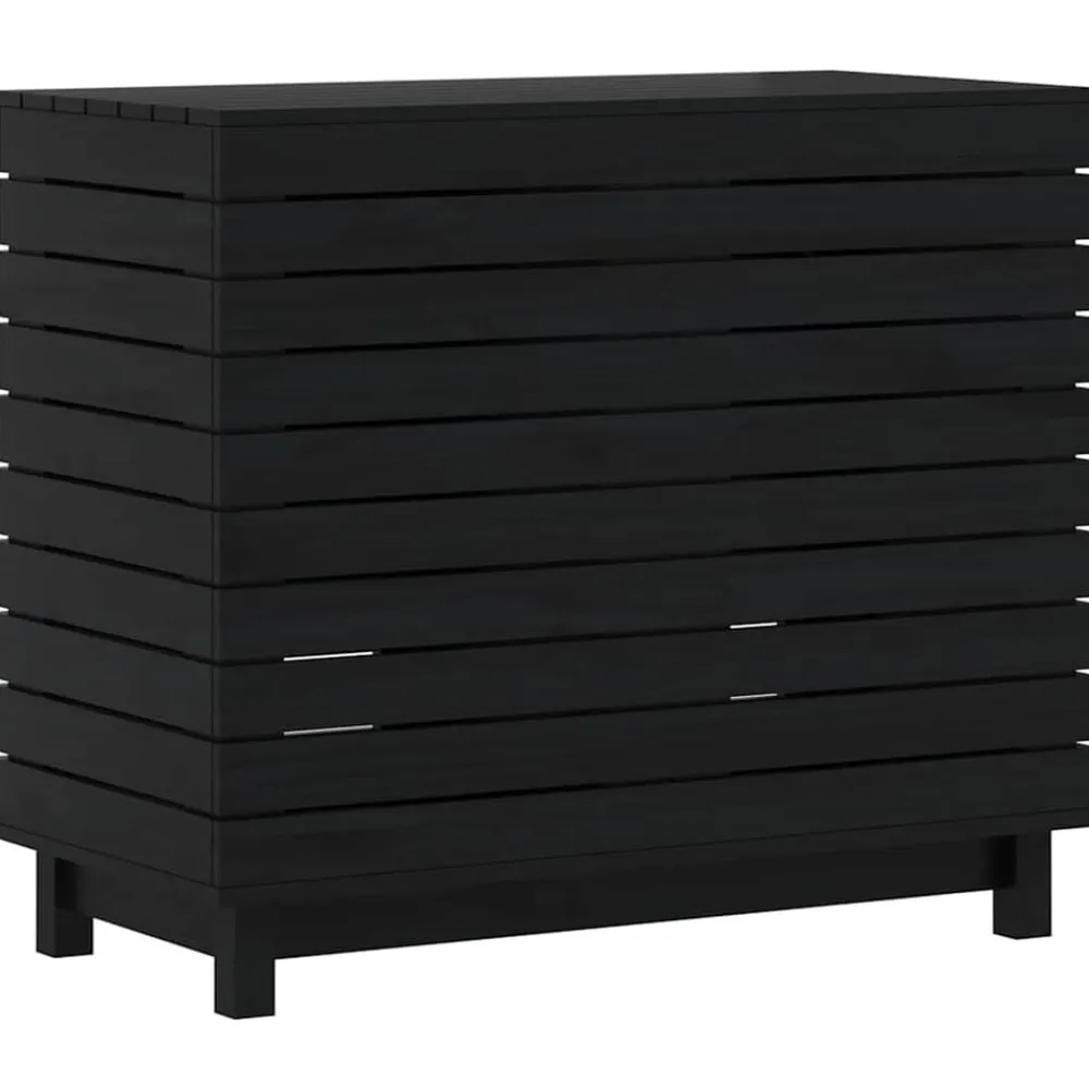 vidaXL Panier à linge 88,5x44x76 cm bois massif de pin