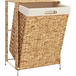 vidaXL Panier à linge 44x34x64 cm hyacinthe d'eau