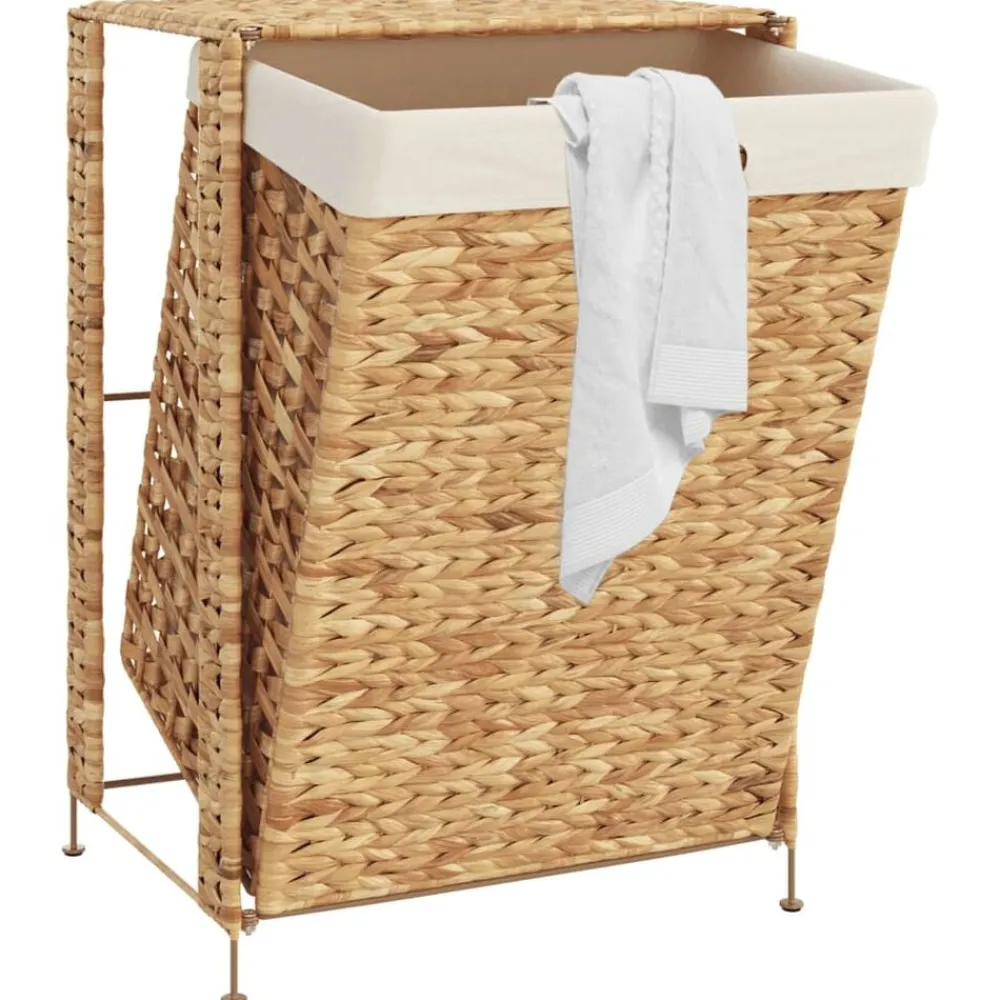 vidaXL Panier à linge 44x34x64 cm hyacinthe d'eau